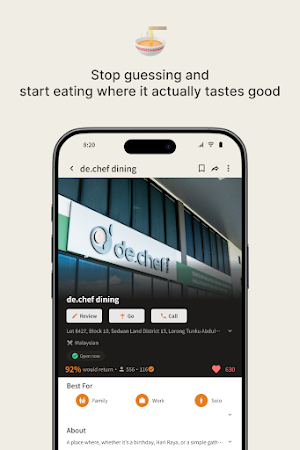 Commendfood Screenshot 2