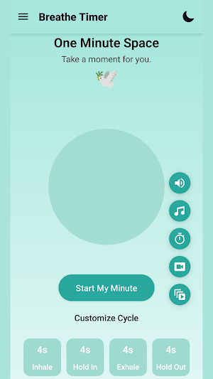 One minute meditation Screenshot 0
