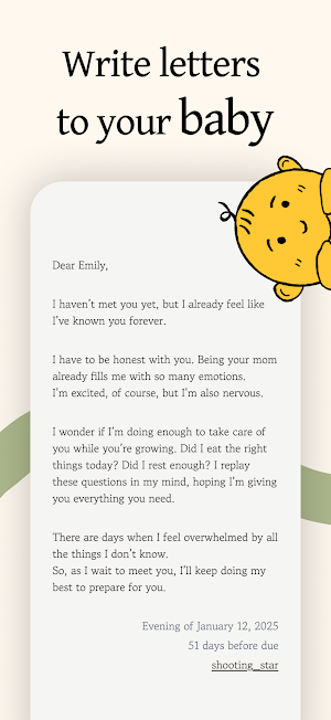 Dear Baby - Pregnancy Diary Screenshot 1