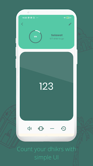 Smart Dhikr - Zikir Counter and Tasbih App Screenshot 2