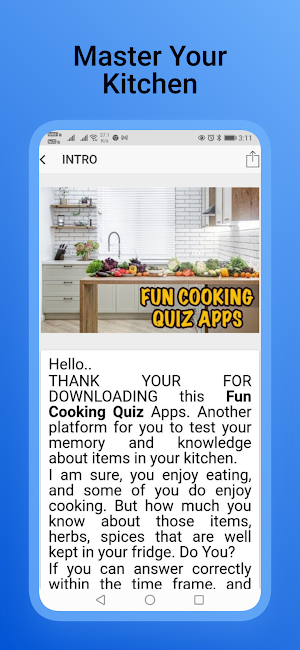 FUN COOKING QUIZ Screenshot 3