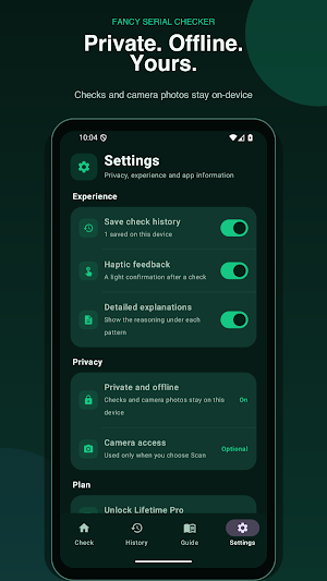 Fancy Serial Number Checker Screenshot 1