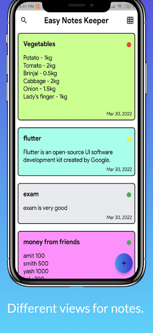 Easy Notes Keeper - My Notes Screenshot 1