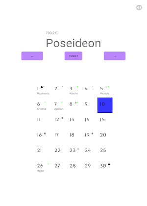Attic Calendar Screenshot 2