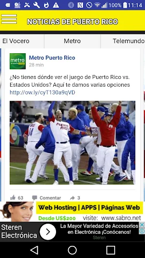 Noticias de Puerto Rico APP Screenshot 2
