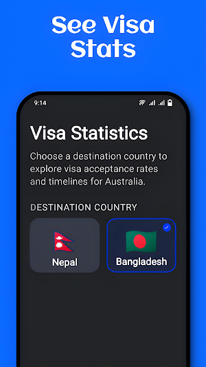 VisaMate Screenshot 1