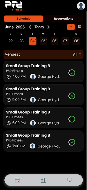 PFD Fitness Screenshot 2