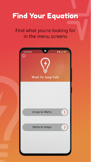 Watt To Amp Calc Screenshot 1
