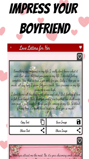 Love Letters & Love Messages - Share Flirty Texts Screenshot 2
