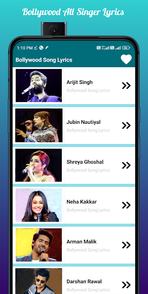 Bollywood Songs Lyrics Screenshot 2