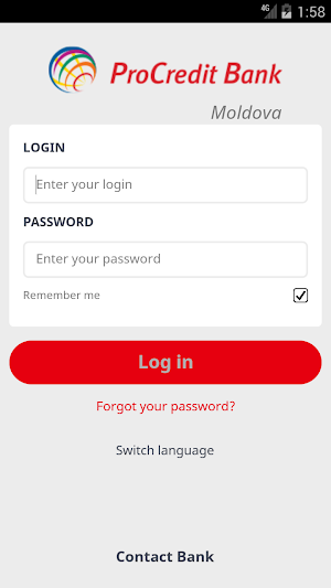 ProCredit Mobile Banking Moldova Screenshot 0