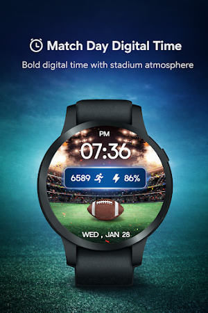 Football Stadium Watch Face Screenshot 1