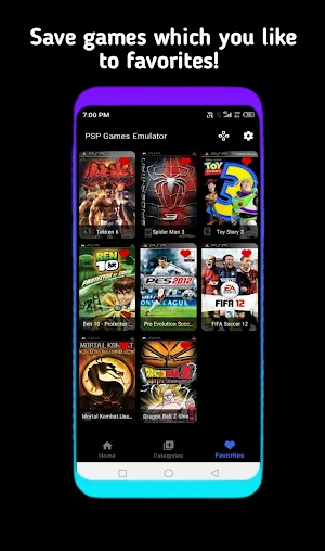 PSP Games Emulator & Library Screenshot 2