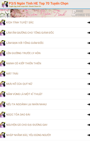 Ngôn Tình HE Top 70 Tuyển Chọn Phần 3/5 Screenshot 2