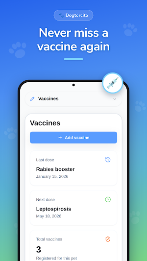 Dogtorcito Pet Vaccine Record Screenshot 0