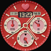 Eternal Love Hybrid Watch Face