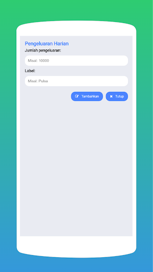Kalkulator Pengeluaran Screenshot 1