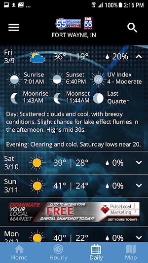 FOX 55 Mobile Weather App Screenshot 3