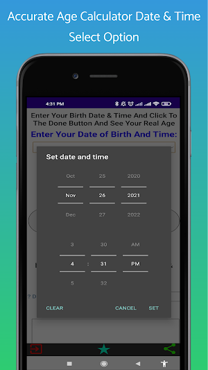 Accurate Age Calculator Apps Screenshot 1