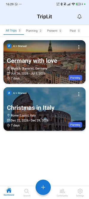 TripLyt - AI Trip Planner Screenshot 0