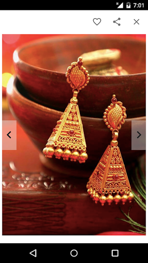 Gold Earring Designs Screenshot 0