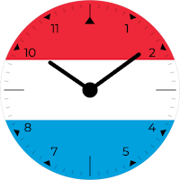 Luxembourg Analog Watch Face