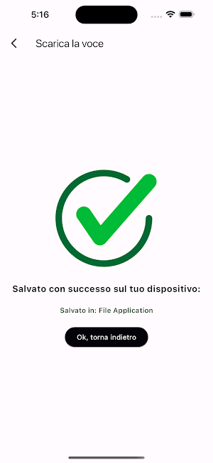 Testo in parlato naturale Screenshot 2