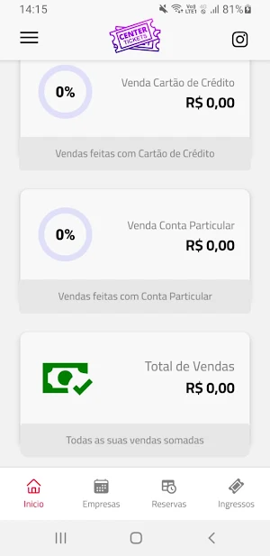 Center Tickets PDV Screenshot 2