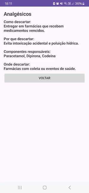 Descarte de medicamentos Screenshot 2