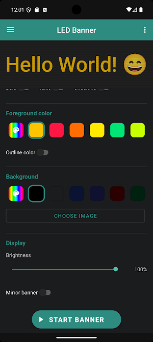 LED Banner — Scrolling Text Screenshot 2