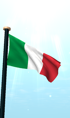 Italy Flag 3D Live Wallpaper Screenshot 1
