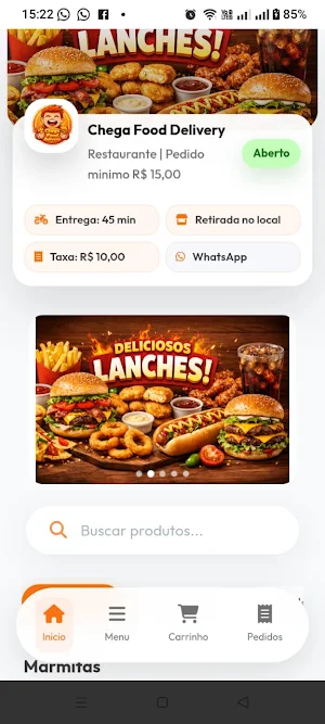 Chega Food Screenshot 1