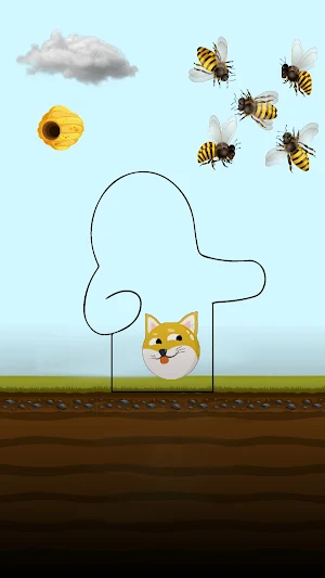 Draw A Line To Save The Dog Screenshot 1