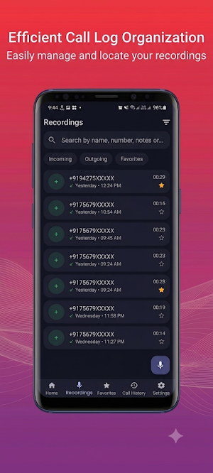 Track call Recorder Screenshot 2