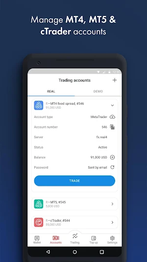 FxPro: Trade & Manage MT4/MT5/cTrader Accounts Screenshot 3