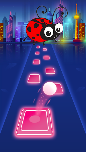 Lady Bug Tiles Hop EDM Screenshot 2
