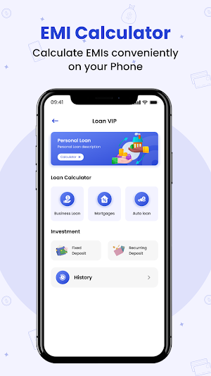 LoanEasy - EMI Loan Calculator Screenshot 1