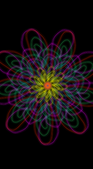 Glow Magic - Doodle kaleidoscope Screenshot 2
