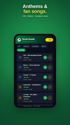 Soccer Sounds & Ringtones Screenshot 2