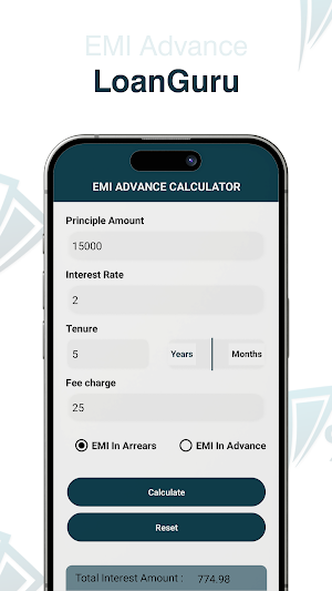 LoanGuru - EMI Loan Calculator Screenshot 3