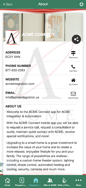 ACME Connect Screenshot 2