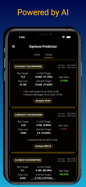 Day Trading Options Predictor Screenshot 2