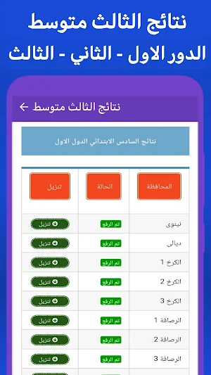 نتائج الثالث متوسط Screenshot 0