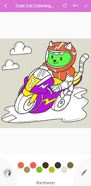 Cute Cat Coloring Book Screenshot 0