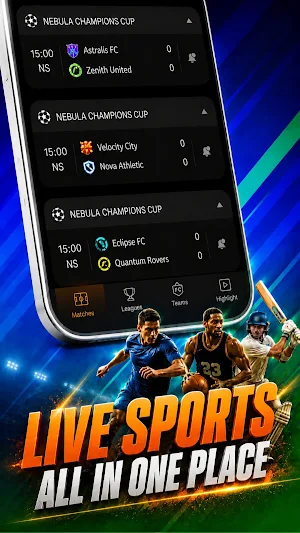 ScoreUp: Live Sport Updates Screenshot 0