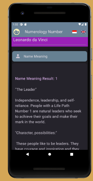 Numerology Nama-Tanggal Lahir Screenshot 1