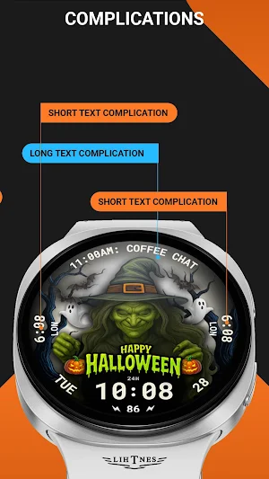 Spooky Witch Watch Face 120 Screenshot 3