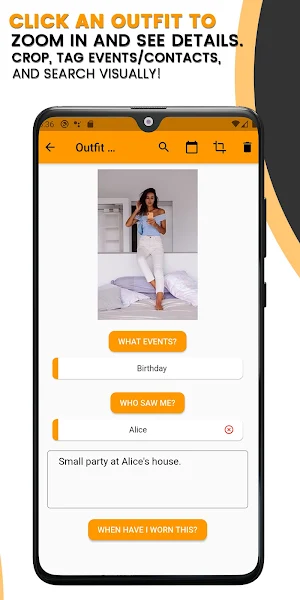 Outfit Tracker: Diary Planner AI Clothing Tracking Screenshot 2