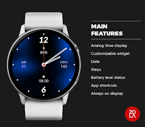 Blue Analog Watch Face Screenshot 1