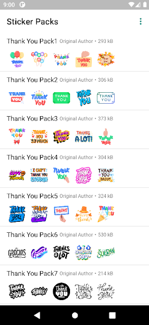 Thank You Stickers Pro Screenshot 0